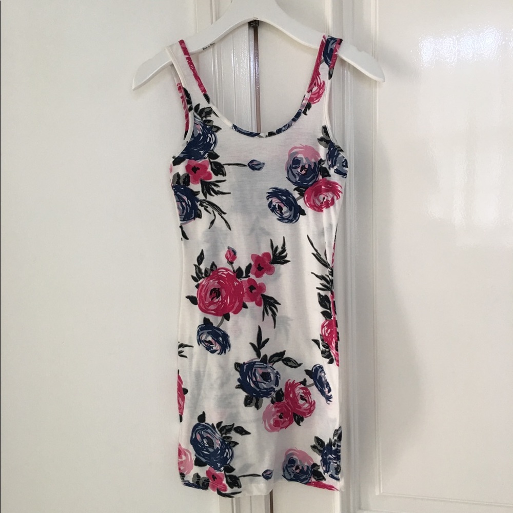 Floral Stretchy Tank Top/Tunic/Dress